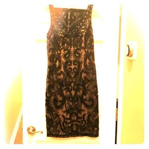 Sue Wong Embroidered sheath dress